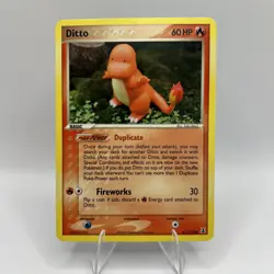 2005 Pokemon EX Delta Species Ditto (Charmander) 61/113 Vintage Rare TCG - Image 1