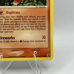 2005 Pokemon EX Delta Species Ditto (Charmander) 61/113 Vintage Rare TCG - Image 4