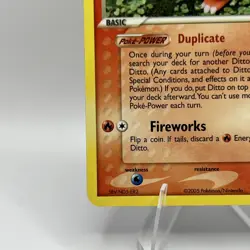 2005 Pokemon EX Delta Species Ditto (Charmander) 61/113 Vintage Rare TCG - Image 5