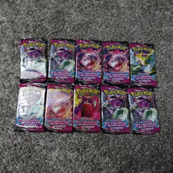 10 Pokemon Fusion Strike Booster Packs, New & Sealed - Image 3