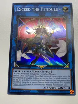 Yugioh Exceed The Pendulum Super Rare 1st Edition AGOV-EN045 NM/M - Image 1