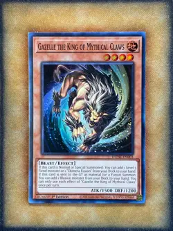 Yugioh Gazelle the King of Mythical Claws DUNE-EN003 Super Rare 1st Ed NM - Image 1