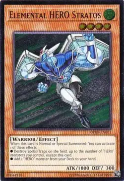Yugioh! LP Elemental HERO Stratos - OP09-EN001 - Ultimate Rare - Unlimited Light - Image 1