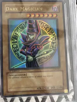 YuGiOh Dark Magician (LOB-005) 1st Edition US English AGS 7.5 - Image 4