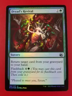 1x Dryad's Revival | FOIL | Innistrad Midnight Hunt | MTG Magic Cards - Image 1