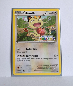 MEOWTH BUILD A BEAR WORKSHOP Exclusive 67/108 - POKEMON CARD *NM/MINT* - Image 1