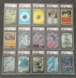 Pokemon - 50 PSA Graded Cards - Various Grades - Pokemon TCG - Image 1