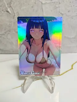 Hinata Trading Card Waifu Goddess Story Anime Girl holo Karte Manga Full Art - Image 1