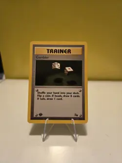 Pokemon Card Gambler 60/62 Fossil 1st Edition - Image 1