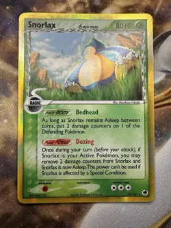 Snorlax Delta Species - 10/101 - Pokemon Dragon Frontiers Holo Card MP FREE SHIP - Image 1