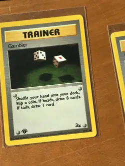 GAMBLER - 60/62 - Fossil - Pokemon Card - LP - Image 1