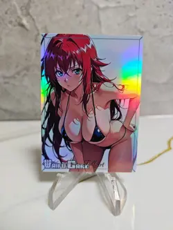 Rias Gremory Trading Card Waifu Goddess Story Anime Girl holo Karte Manga Art - Image 1