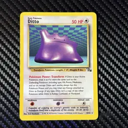 Ditto 18/62 Pokemon TCG Pokemon Card (MYREF#4) - Image 1
