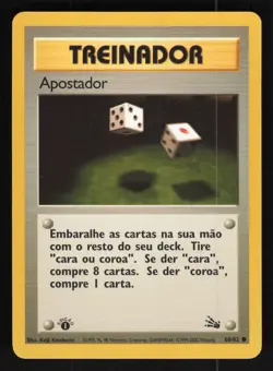 Pokemon Fossil #60/62 Gambler Apostador 1st Edition First Card TCCCX - Image 1