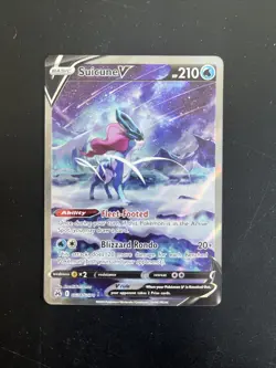 Pokemon Suicune v Crown Zenith Galarian Gallery Holo Ultra Rare Card GG38/GG70 - Image 3