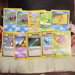 Pokemon TCG Vintage Lot 10 Cards Base Set 1999-2000 Vintage WOTC - Image 1