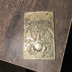 1999 Burger King Pokemon Charizard Nintendo 23K Gold Plated Trading Card - Image 2