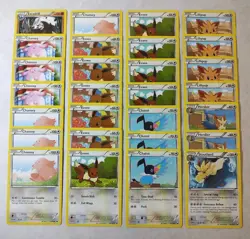 Pokemon Dark Explorers Set 2012 Card Lot of 28 Regular Cards Chansey Eevee NM - Image 1