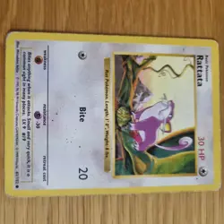 RATTATA 61/102 POKEMON CARD (BASE SET) SHADOWLESS - Image 2