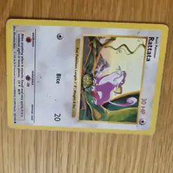 RATTATA 61/102 POKEMON CARD (BASE SET) SHADOWLESS - Image 3