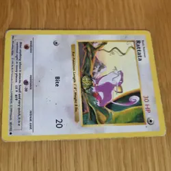 RATTATA 61/102 POKEMON CARD (BASE SET) SHADOWLESS - Image 4