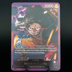 Monkey.D.Luffy OP05 Gold Leader PROXY CARD- ENGLISH- High Quality Texture - Image 1