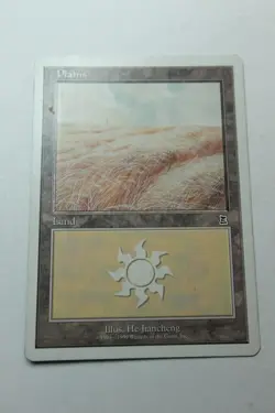 MTG Plains x1- -Portal Three Kingdoms-Mod/Heavy Play - Image 1