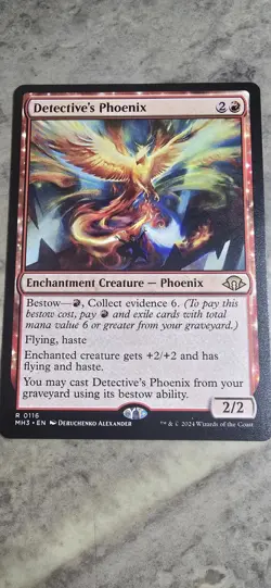 Detective's Phoenix Modern Horizons 3 Regular Enchantment Creature Rare MTG NM - Image 1