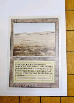 MTG - Savannah - Revised - W/G Dual Land - LP - Magic The Gathering cs01 - Image 1