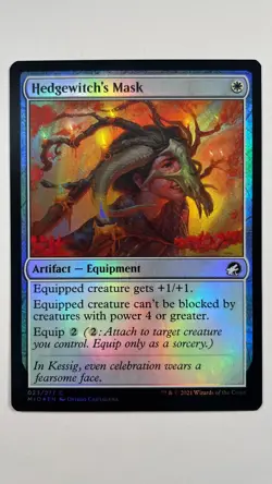MTG Innistrad Midnight Hedgewitch's Mask Foil 023/277 Magic the Gathering - Image 1