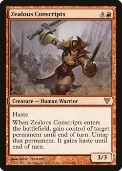 1x Zealous Conscripts NM Eng MTG - Avacyn Restored - Image 1