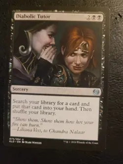 Diabolic Tutor U Kaladesh 75 MTG Magic KLD Black Uncommon English PLAYED - Image 1