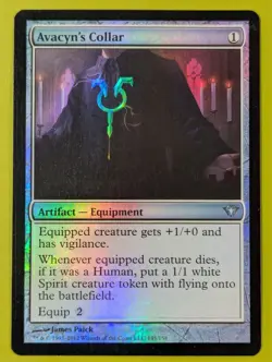 FOIL Avacyn's Collar x1 Dark Ascension 1x MTG Magic the Gathering - Image 1
