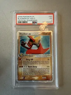 2006 Pokemon EX Crystal Guardians Blaziken EX Holo Ultra Rare #90 PSA 1 - Image 1