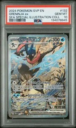 2024 POKEMON SHROUDED FABLE SPECIAL ILLUSTRATION COLLECTION GRENINJA EX PSA 10 - Image 1
