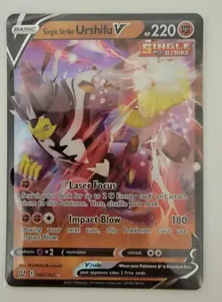 Single Strike Urshifu V Ultra Rare 085/163 Battle Styles - Pokemon TCG Mint P-2 - Image 1