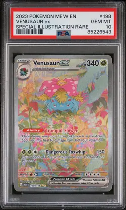 2023 Pokemon SV 151 Venusaur EX #198 Special Illustration Rare PSA 10 GEM MINT - Image 1