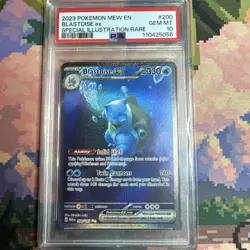Pokemon 2023 SV151 Mew en Blastoise EX #200/165 PSA 10 - Image 1