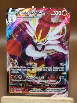 NM Pokemon Cinderace VMAX 036/192 Swsh02: Rebel Clash Holo - Image 1