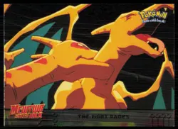 1999 Topps Blue Logo Silver Foil 1st Printing The Fight Rages Charizard #35 - Image 1