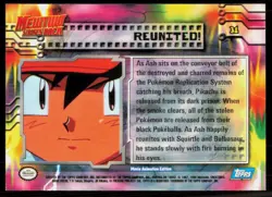 1999 Topps Pokemon Mewtwo Strikes Back Reunited! #31 - Image 2