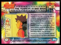 1999 Topps Pokemon Mewtwo Strikes Back The Tempest a Bad Omen #15 - Image 2