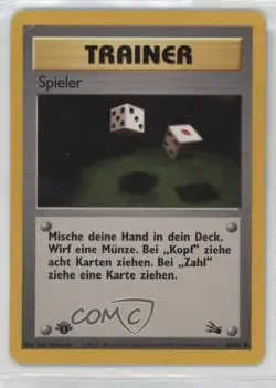 Gambler German 1st Ed. Pokemon Fossil #60 1999 - Image 1