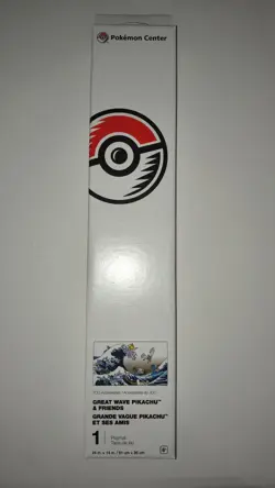 Pokemon Center Great Wave Pikachu Playmat NEW Unused Sealed - Image 1
