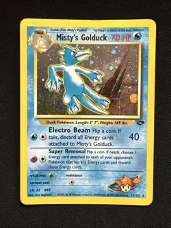 Misty's Golduck - 12/132 - Gym Challenge Holo - DMG / HP English Pokemon - Image 1