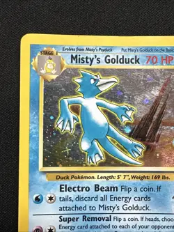 Misty's Golduck - 12/132 - Gym Challenge Holo - DMG / HP English Pokemon - Image 2
