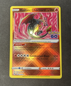 Radiant Charizard 11/78 Pokemon GO Pokemon TCG 2022 NM - Image 1