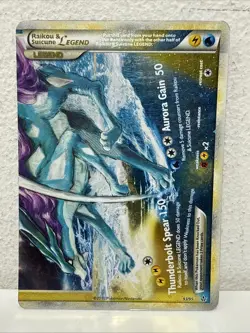 2010 Pokemon TCG Raikou & Suicune Legend (Bottom) 93/95 Unleashed Holo - Image 1