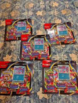 LOT OF 5 Pokemon Phantasmal Flames Sneasel 3-Pack Blisters - NEW, SEALED - Image 1