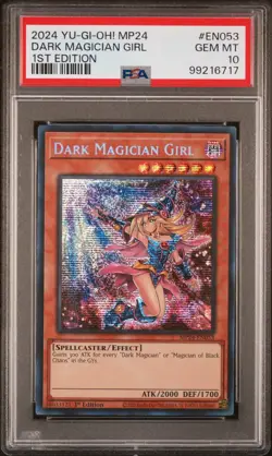 Yugioh Dark Magician Girl MP24-EN053 1st Prismatic Secret Rare PSA 10 GEM MINT - Image 1
